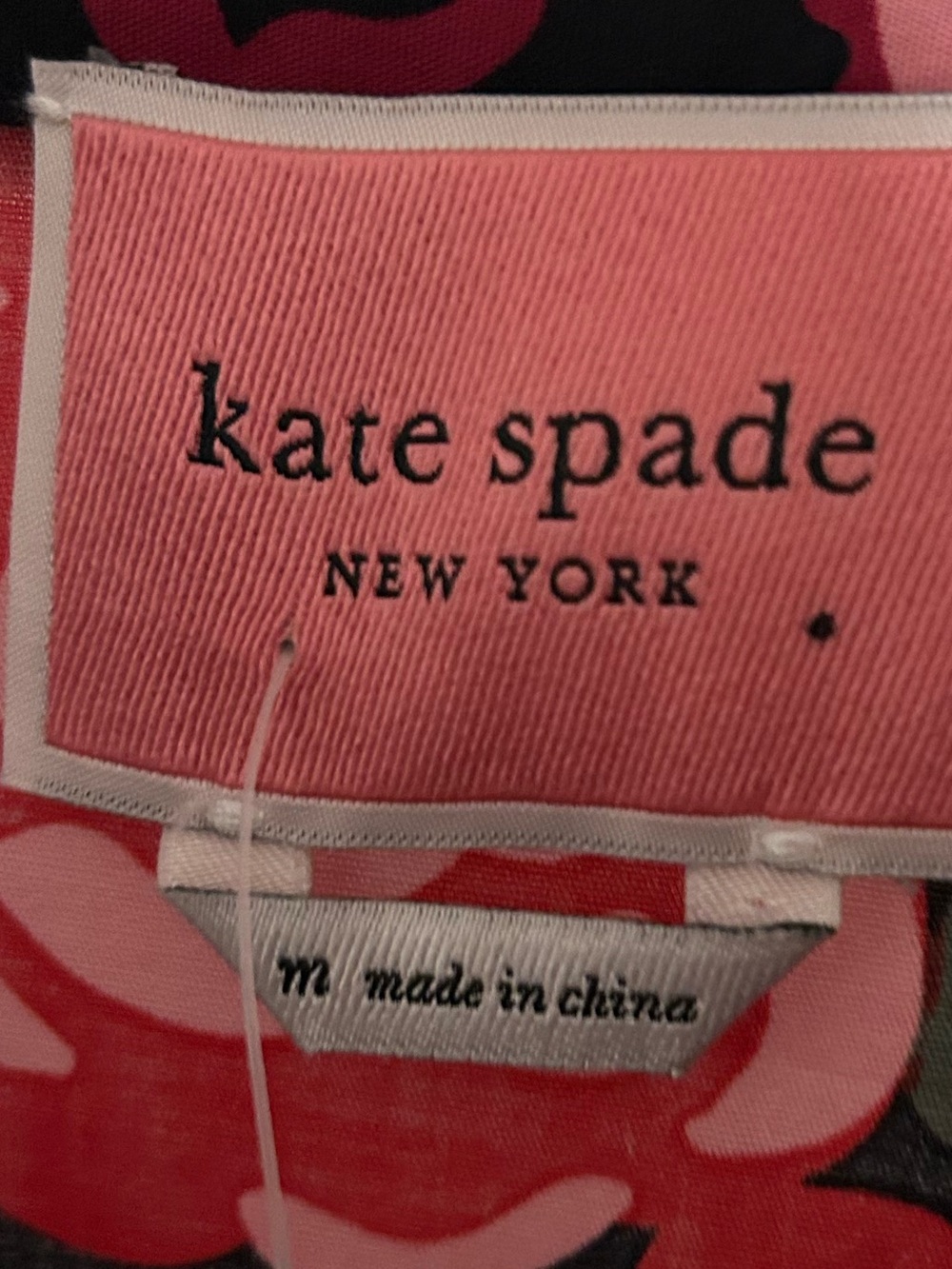 kate spade Red Multi Floral Tie-Waist Shirt Dress - Picture 4 of 4